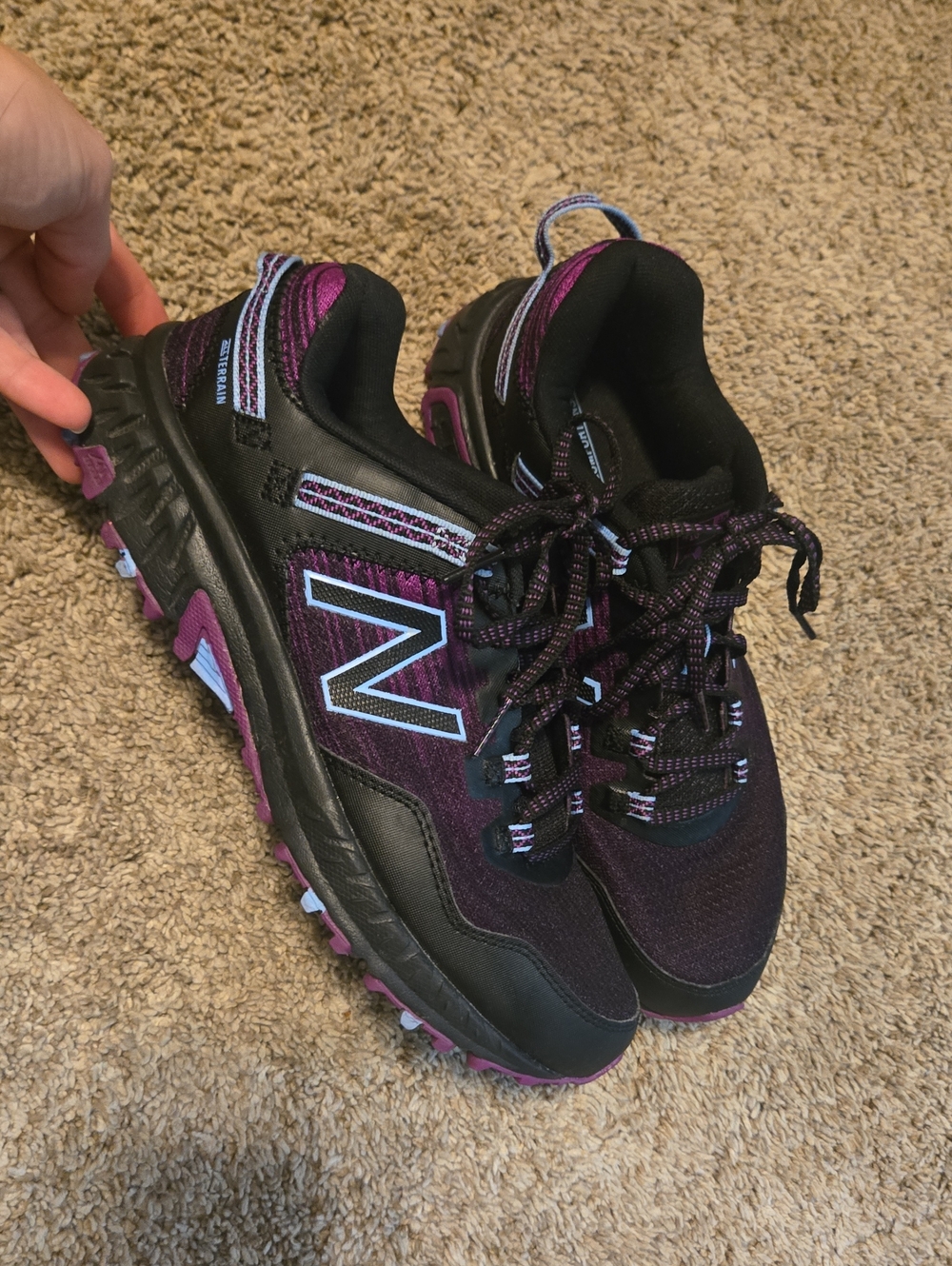 New Balance 410v6 Black and Purple